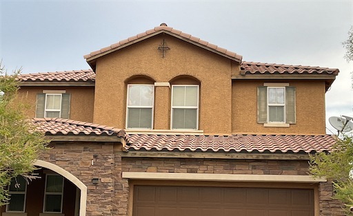 Shutters and trim before the HOA repaint.